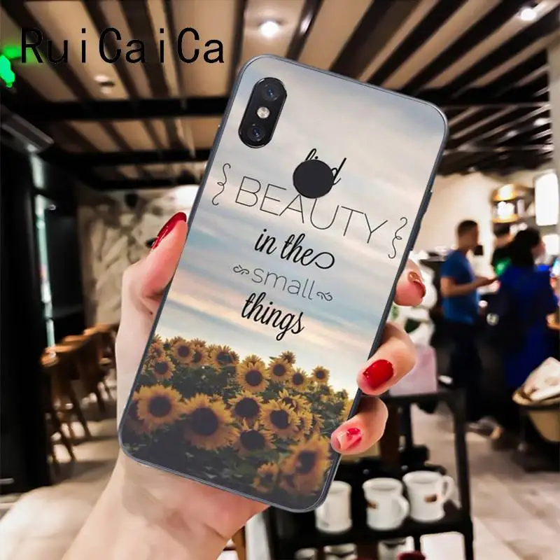 Высококачественный чехол для телефона с изображением подсолнуха пиона Xiaomi Mi 6 Mix2