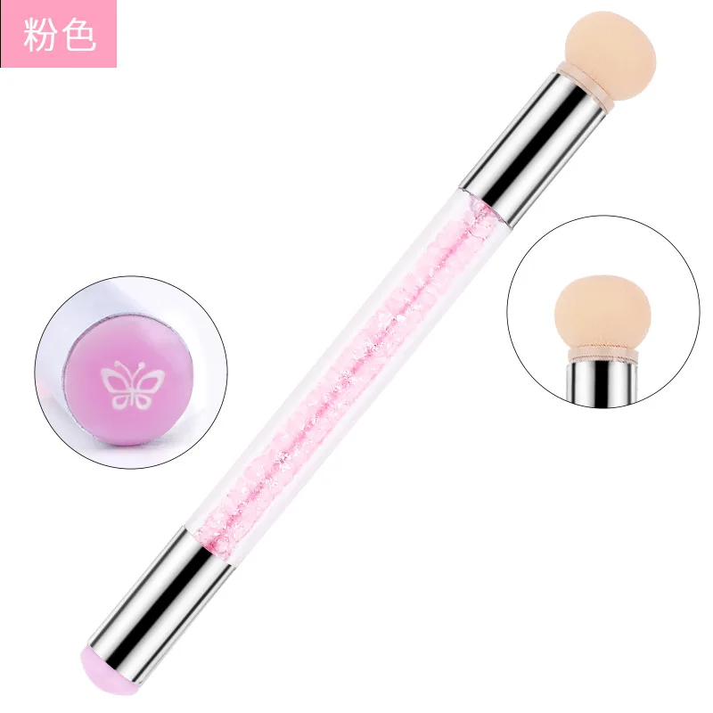 Cross-border Special Nail Print Seal Pen With Diamond Smudge Mini Tool Sponge Silicone | Красота и здоровье