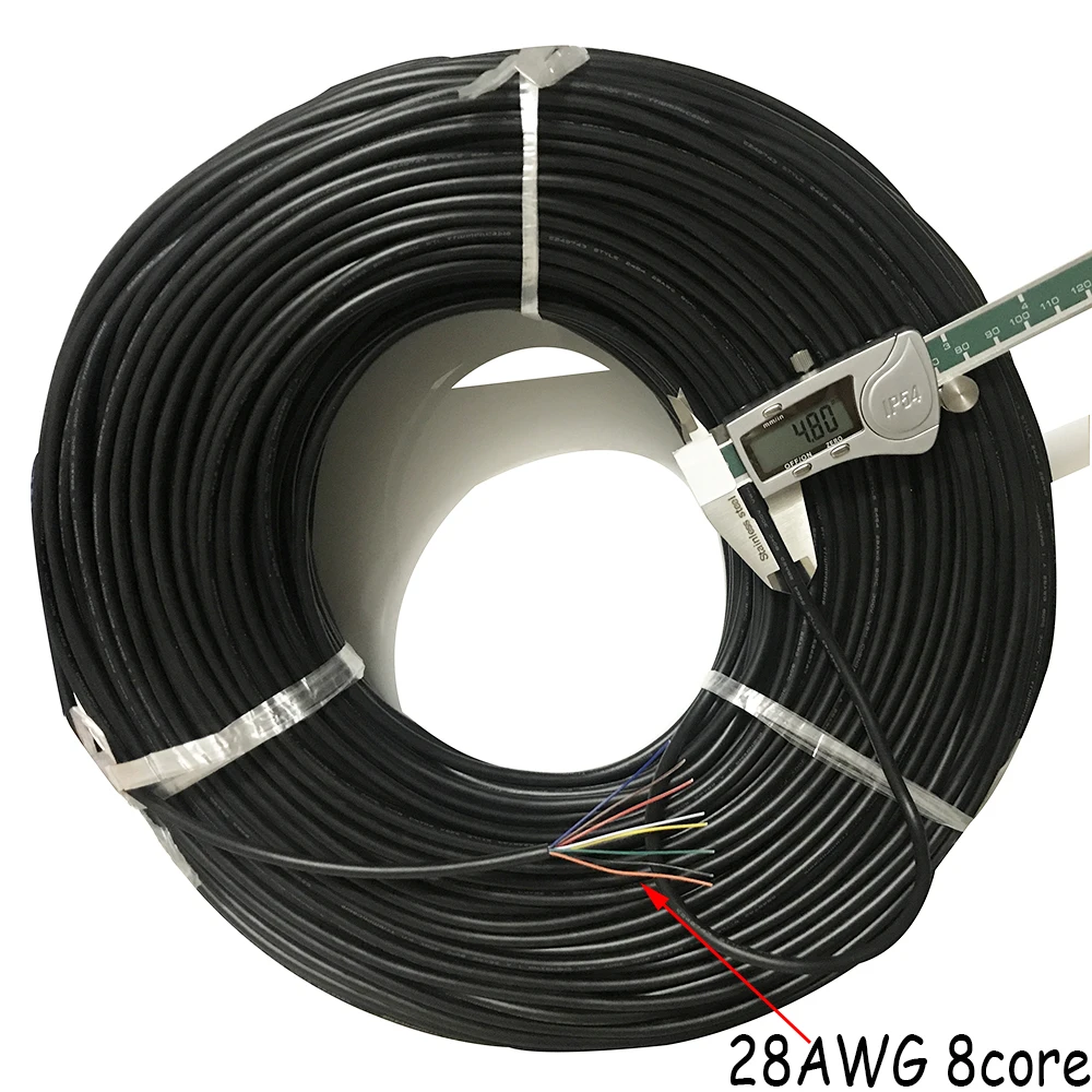 28 AWG 6 7 8 9 10 ядер кабель для USB мыши клавиатуры передачи данных метров DIY ПВХ мягкая