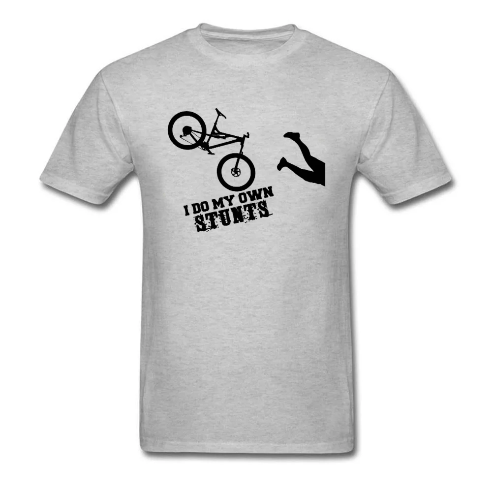 

Funny Biker Tshirt For Men I Do My Own Stunts Letter Pure Cotton Man Family Tops Shirts Europe Mode Size White Free Shipping