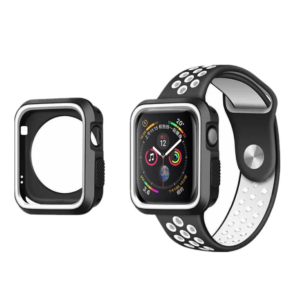 Чехол для apple watch 4, 3, 5, 44 мм, 40 мм, iwatch series 3, 2, 1, 42 мм, 38 мм, защитный силиконовый защитный чехол