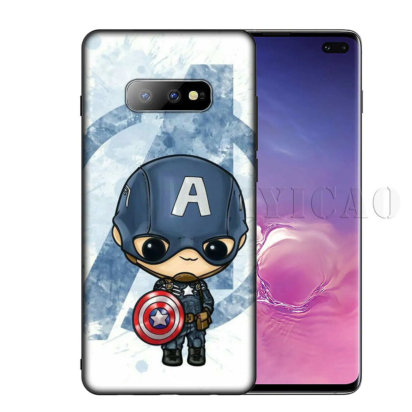 IYICAO аниме MARVEL Мстители Мягкий силиконовый чехол для телефона Samsung Galaxy S20 Ultra S10 Lite S9