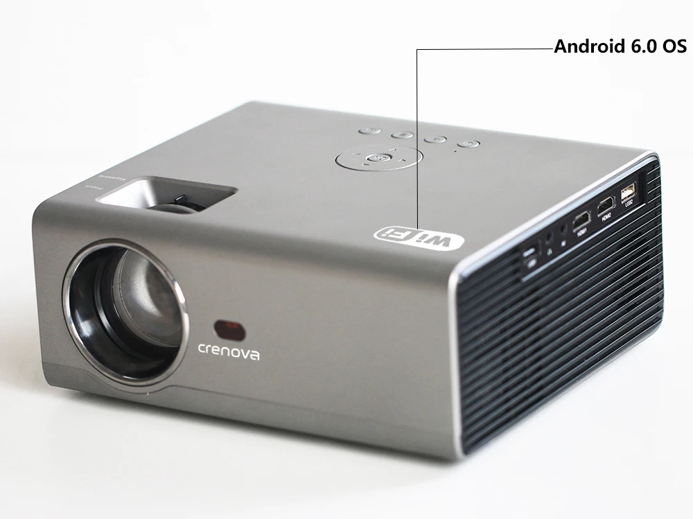CRENOVA новейший светодиодный проектор HD 1280*720P Android 6.0OS 3800 люмен Домашний кинотеатр кино Android проектор с Wi-Fi Bluetooth