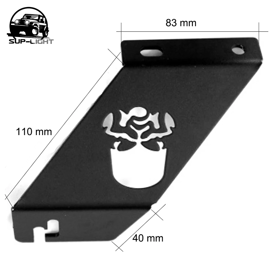 20pcs/10set A03 skull j-eep Hood Mount bracket Kit Use for 20 inch single row led light bar | Автомобили и мотоциклы