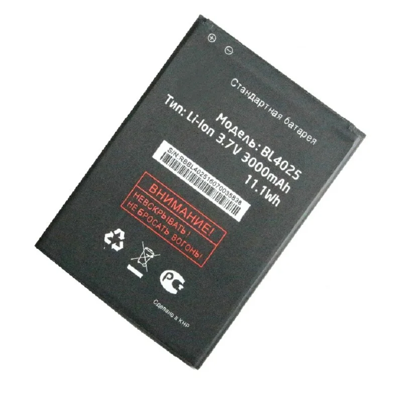 Новый аккумулятор fly BL4025 4025 3000 мАч, высокое качество, бесплатная доставка