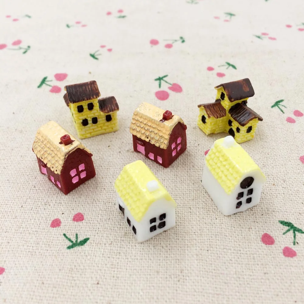 Мини Фея Сад миниатюрные Террариум фигурки Домик из полимерной глины украшения