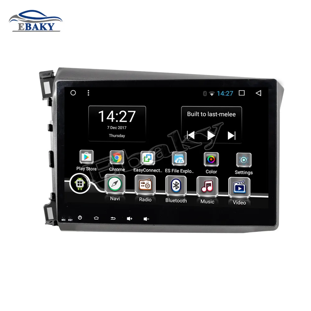 NaviTopia 9 дюймов Восьмиядерный Android 7 1 8 автомобильный DVD gps навигатор для Honda CIVIC 2012 2013