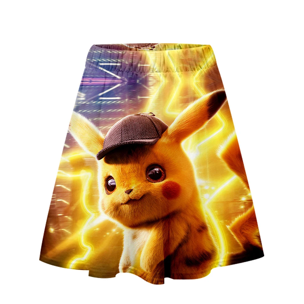 Женский комплект из 2 предметов с принтом Pokemon Detective Pikachu короткого топа и короткой
