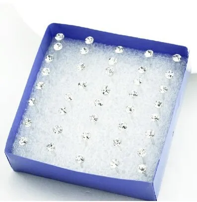 cheap 2021 Hot Fashion 12 pair/set Women Square Crystal Heart Stud Earrings for Piercing Simulated Pearl Flower |