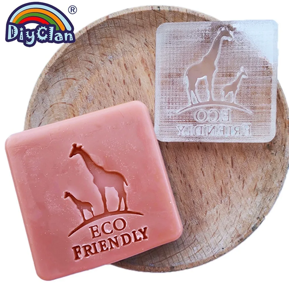 Жираф экологически чистый мыльный штамп ручной работы из смолы чистые