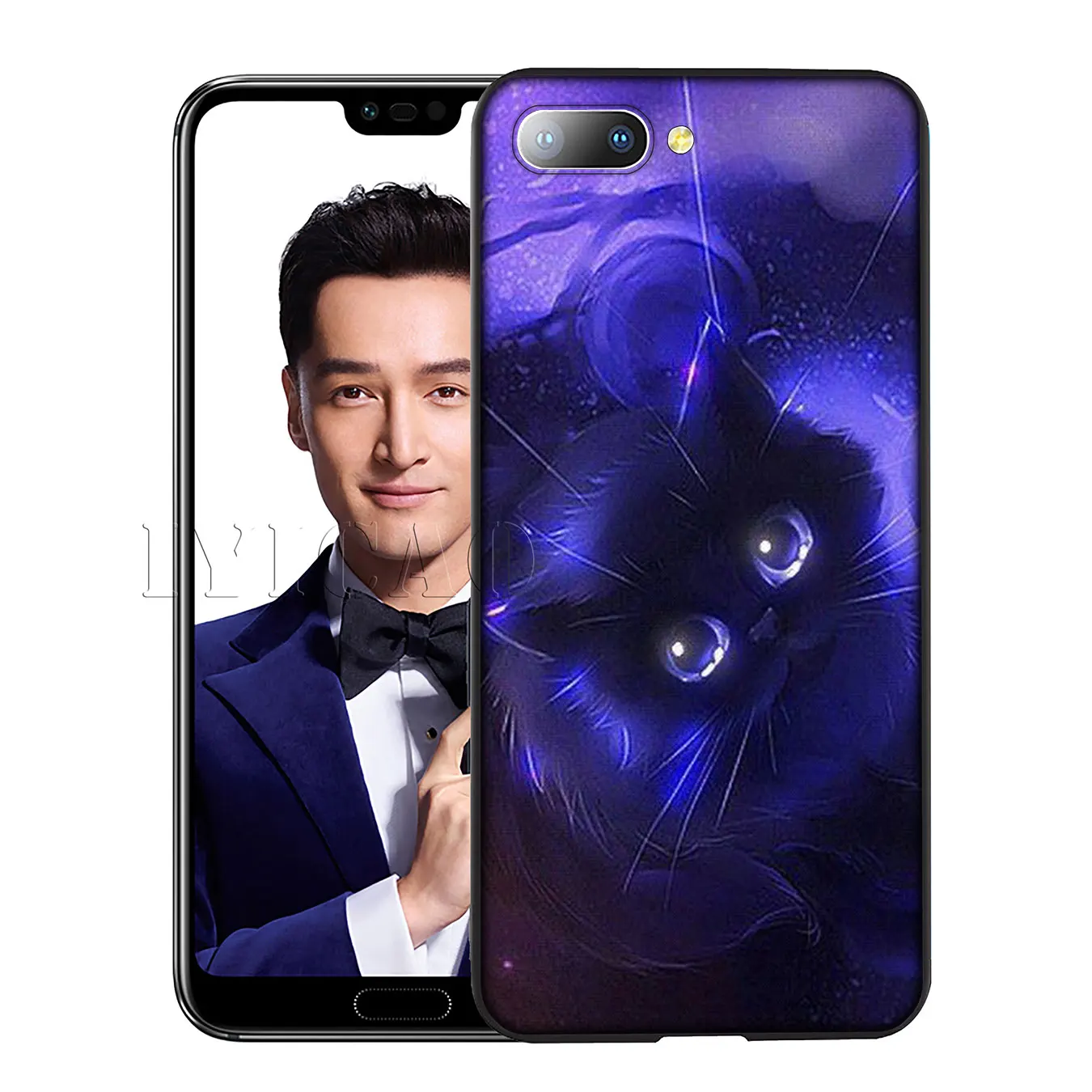 IYICAO Cat cute Dog Silicone Soft Case for Huawei Y7 Y6 Prime Y9 2018 Honor 8C 8X 8 9 10 Lite 6A 7C 7X 7A Pro |