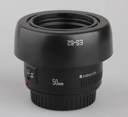 10 шт. бленда для объектива цифровой зеркальной камеры Canon EF 50 мм 1 8 II 52 мм|lens hood|camera