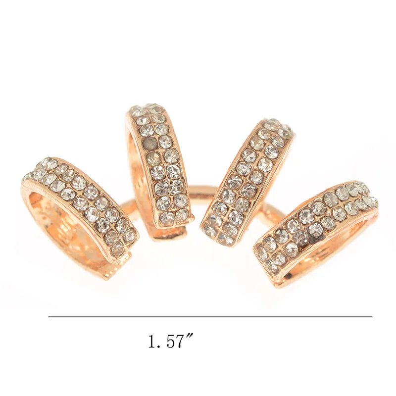 Серьги клипсы IMIXLOT в стиле панк золотого и серебряного цвета без пирсинга