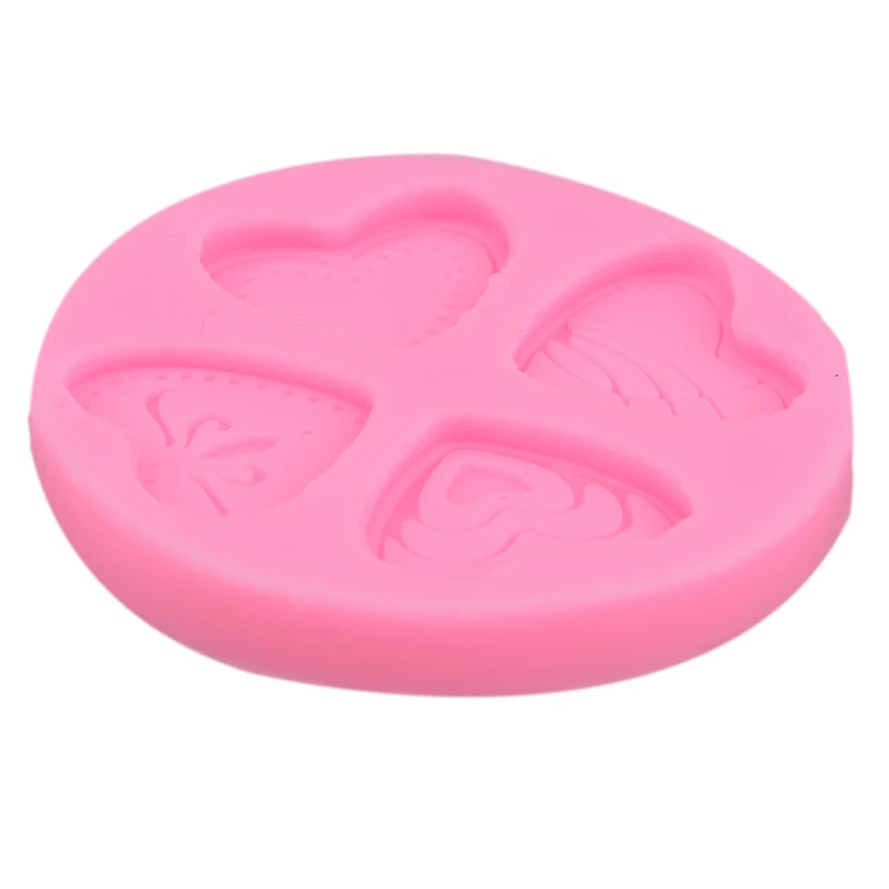 1 шт. силиконовая форма для выпечки в форме сердца|Формы тортов| |