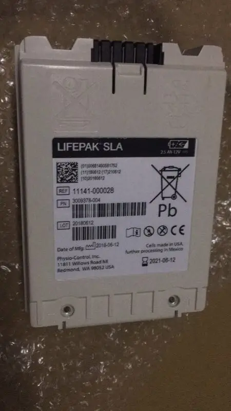 

Физиоконтроль Lifepak 12 аккумулятор p/n 11141-000028 (новый, оригинальный)