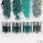 Порошок для ногтей, 1 банкакоробка, 10 мл, наконечник для ногтей, 4 темно-зеленых цвета, блеск для ногтей, тонкая пудра для украшения ногтей, 300 цветов, фабрика 4-31