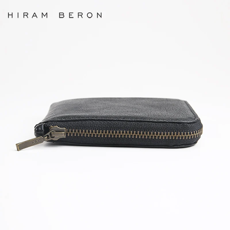 Hiram Beron унисекс портмоне держатель однотонный кожаный мини кошелек натуральная
