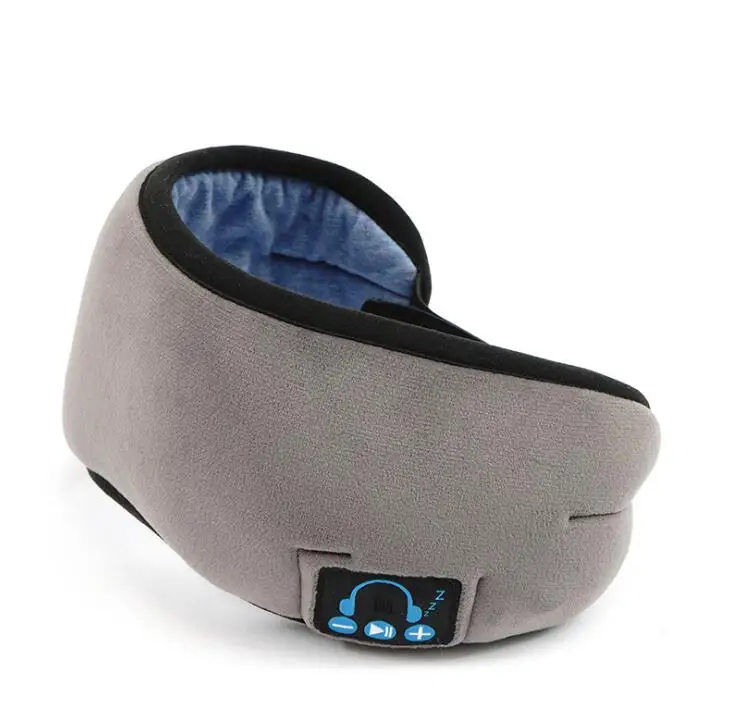 Gray Blue Upgraded Новинка года от производителя, Беспроводная Bluetooth v5.0 гарнитура для звонков, музыки, сна, артефакт, дышащая маска для сна, наушники - Цвет: Gray Blue Upgraded