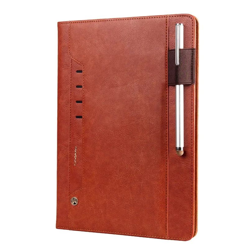 Case Brown Чехол для samsung Galaxy Tab S3 9,7 T820 T825, чехол для планшета из искусственной кожи с Откидывающейся Крышкой и отделениями для карт, Магнитный чехол-кошелек s - Цвет: Case Brown
