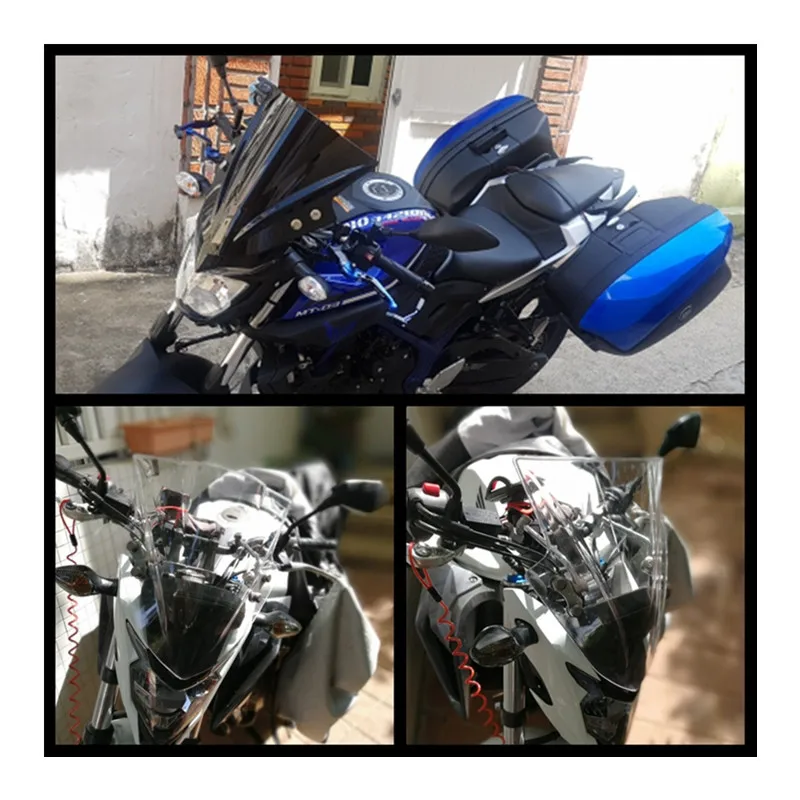 Ветрозащитный экран для мотоцикла на лобовое стекло YAMAHA MT125 FZ1 FZ8 FZ8N XJ6 XJ6N MT 01 MT03 MT07