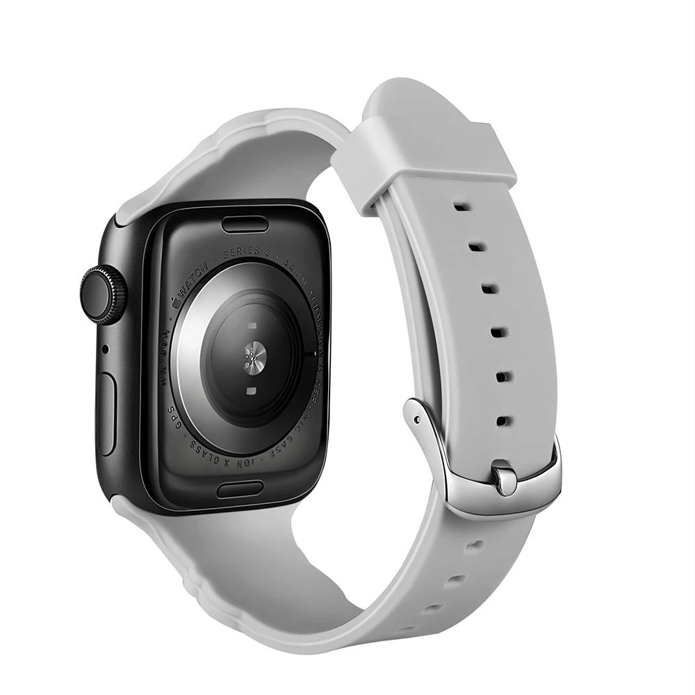 UEBN силиконовый спортивный ремешок для apple watch серии 4 3 2 1 ремешок с Kity для iWatch 42 мм 38 мм 40 мм 44 мм Ремешки для наручных часов