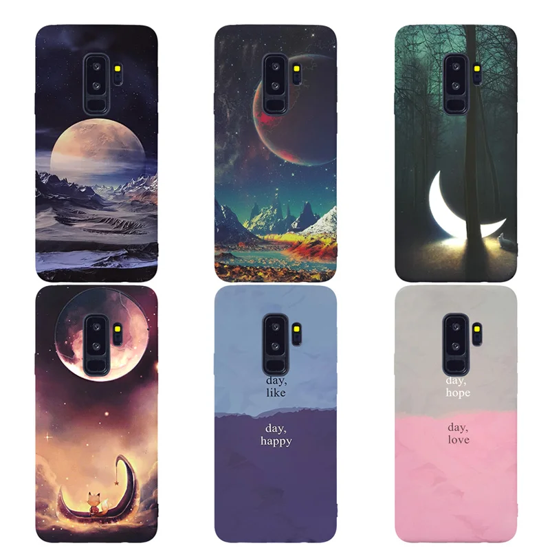 Луна Чехол для samsung Galaxy S10 S9 S8 S7 плюс Lite край мягкий силиконовый чехол телефон ТПУ