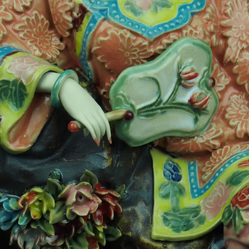 Фарфоровая керамическая традиционная китайская женская статуэтка для народного