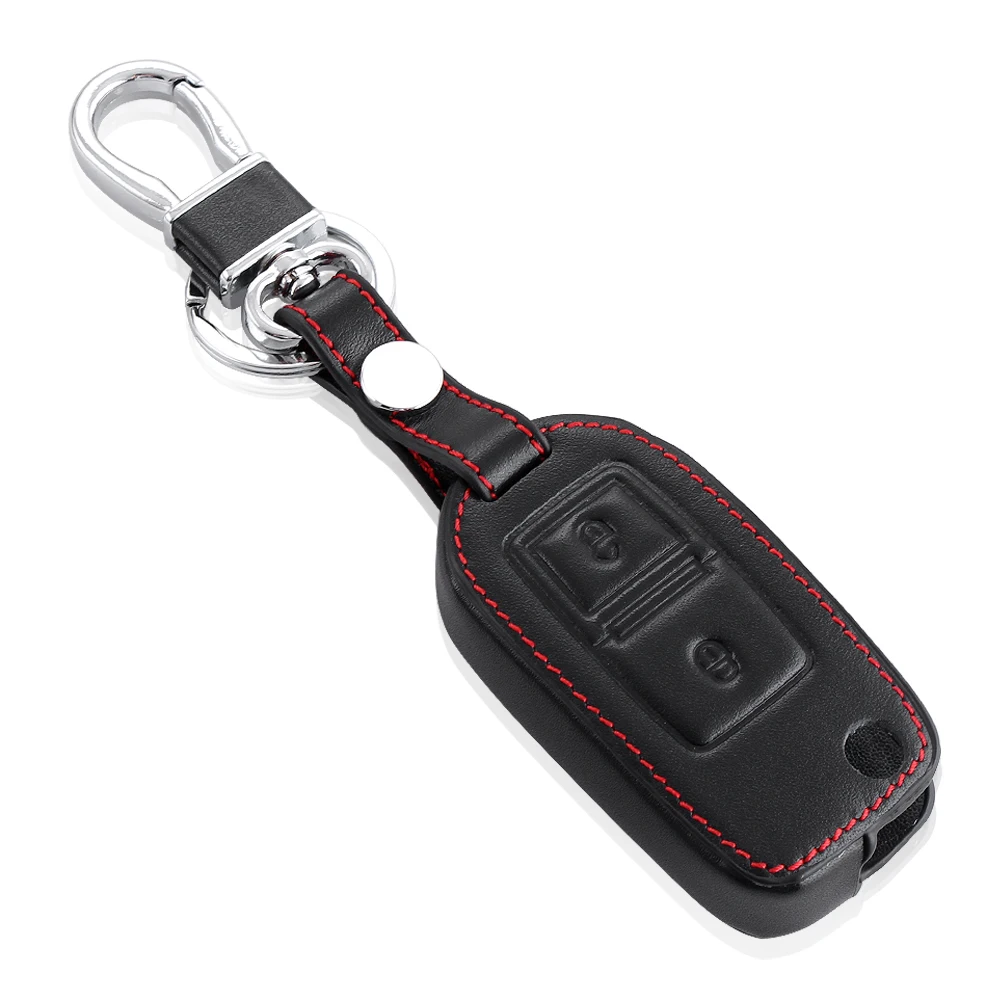 Стайлинг автомобиля кожаный чехол корпус для дистанционного ключа 2 кнопки VW Amarok