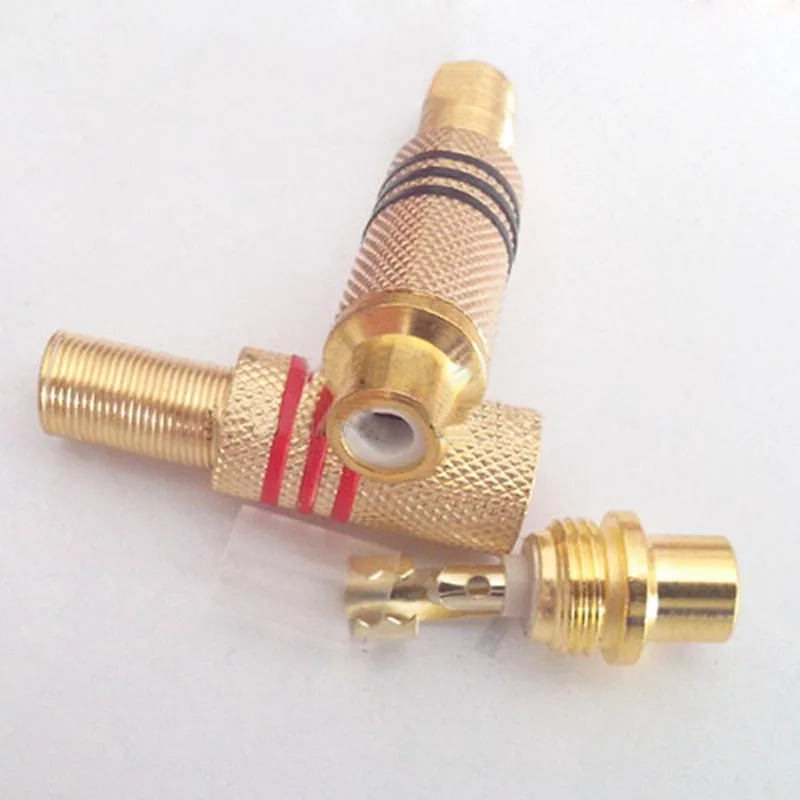 100 шт. адаптер удлинитель для аудио и видео|female rca connector|female connectorfemale audio connector |