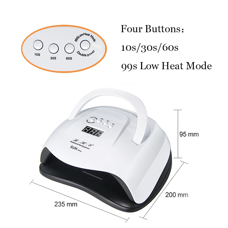 Лампа для ногтей LKE Сушилка 42 шт. УФ светодиодная лампа маникюра портативные