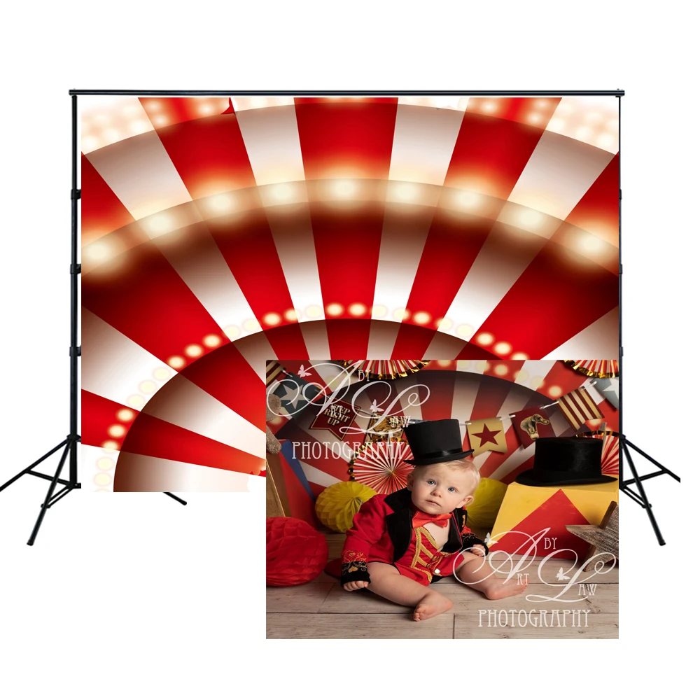 Фотофон HUAYI для портретной фотосъемки новорожденных с красными и белыми