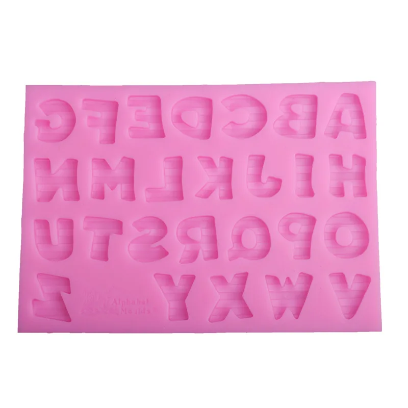 Силиконовые формы 3D в полоску форме буквы ручной работы кондитерское мыло