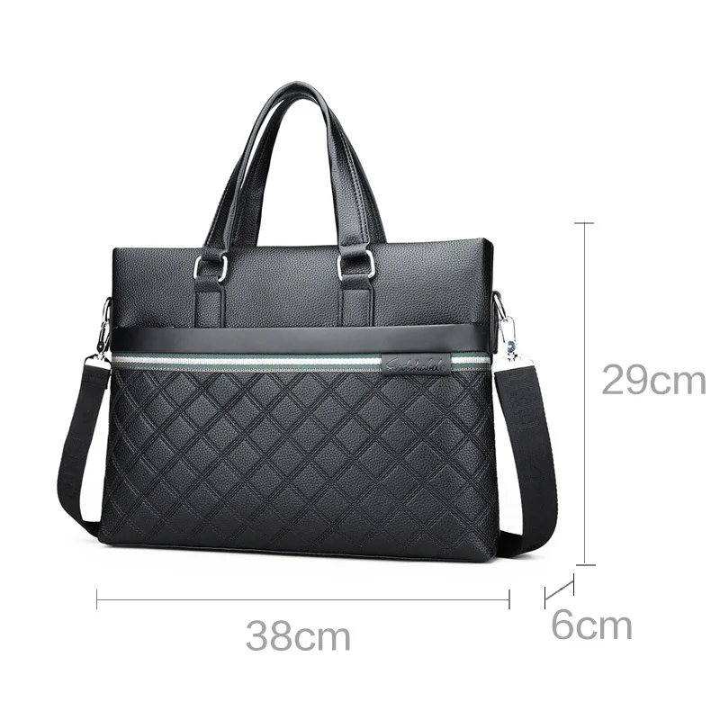 

JEUIHESA Casual Business Computer Briefcase Men Bag Top Leather Handbag Crossbody For Men Shoulder Messenger Bags Travel Bags