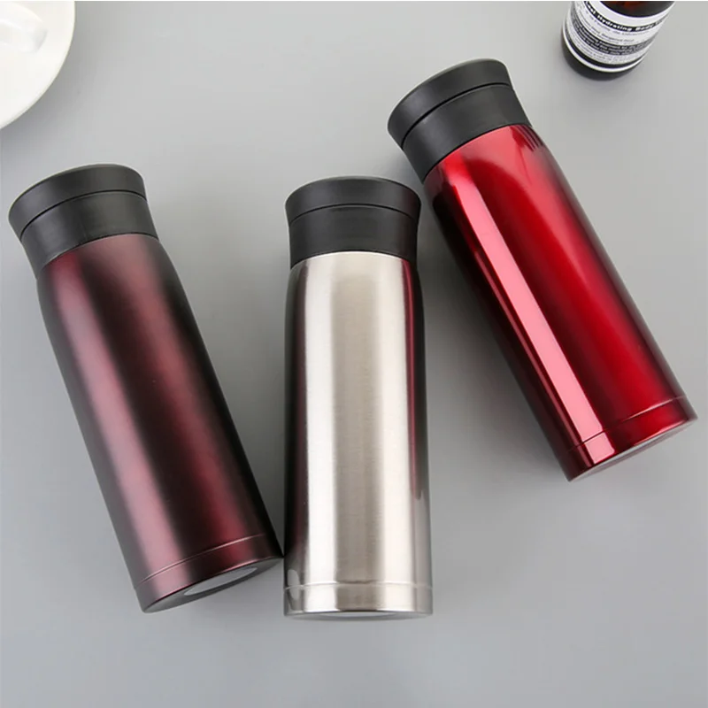 Фото New double 304 stainless steel car coffee cup hot water thermos can be inserted straw cover Дом и сад New double 304 stainless steel car coffee cup hot water thermos can be inserted straw cover Дом и сад