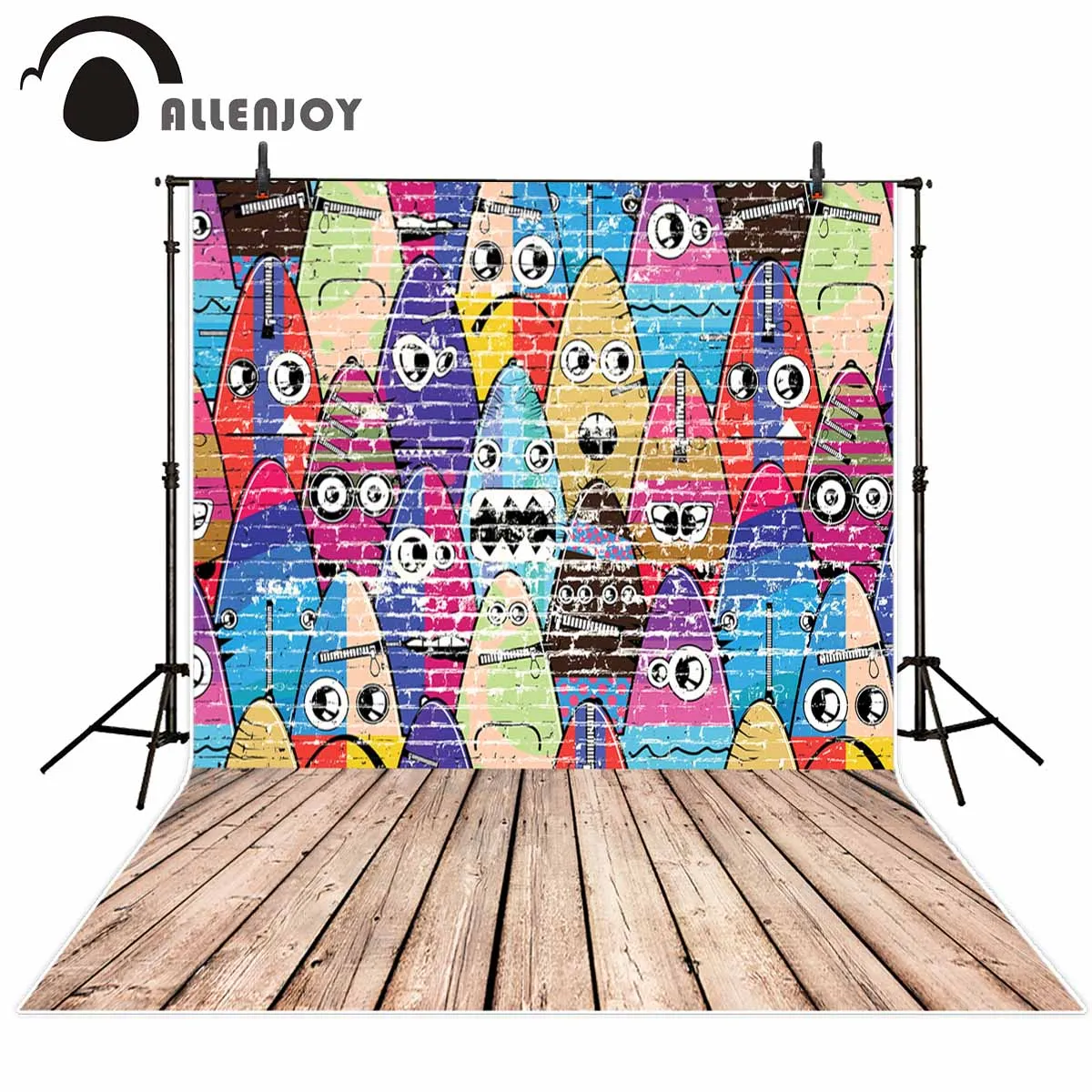 Фон для фотосъемки Allenjoy с изображением стены граффити яркий волшебный узор