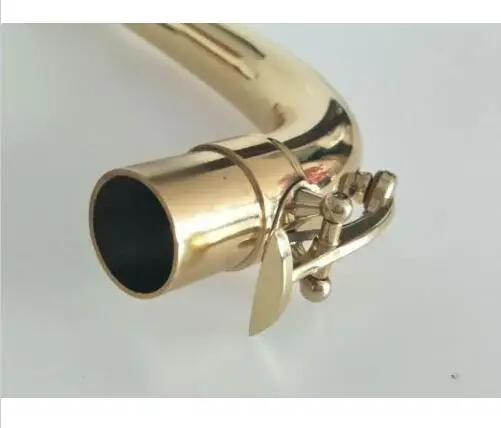 

10pcsNew Baritone saxophone neck gold lacquer brass material 21.9mm