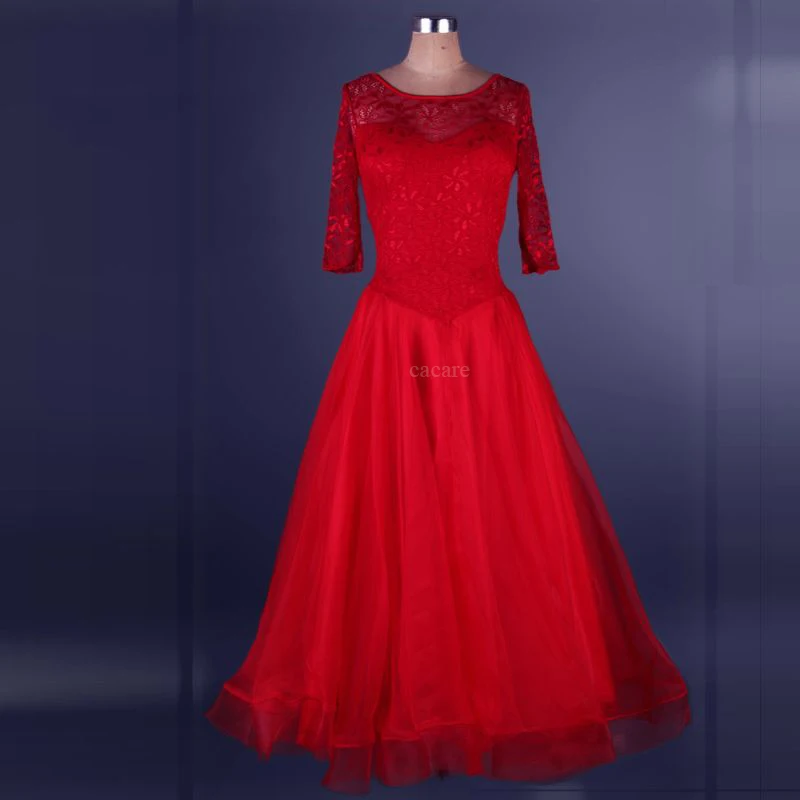 Женское кружевное платье для бальных танцев и вальса | Тематическая одежда