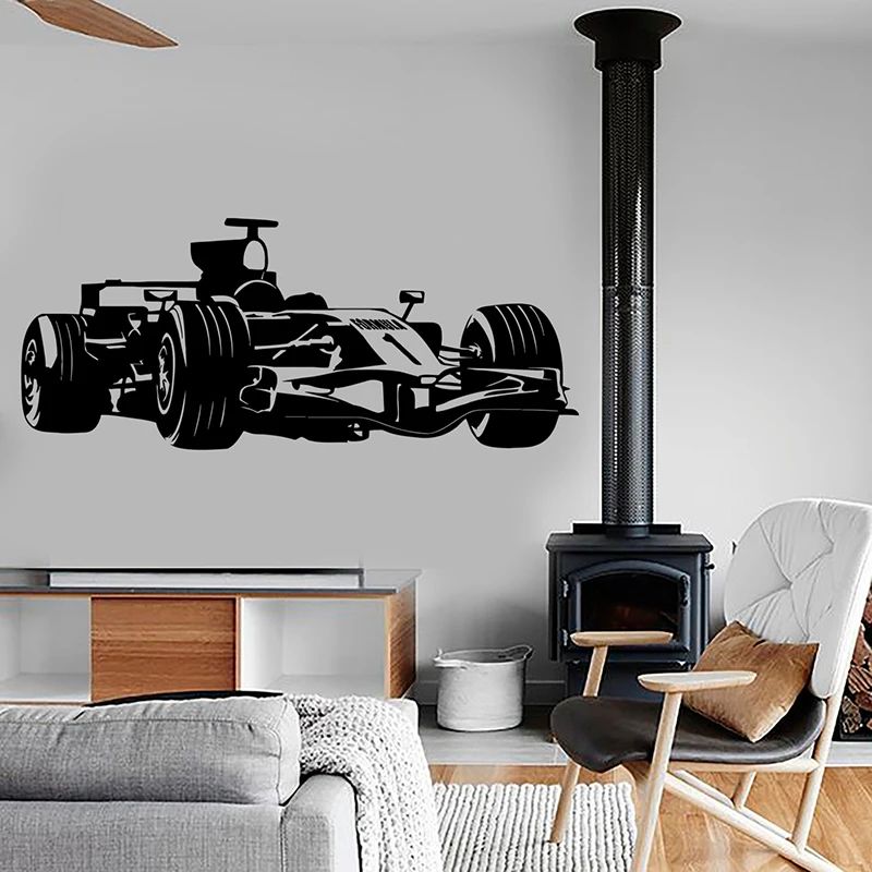 

YOYOYU Racing Vinyl wall sticker Kids Room Kart Race Formula 1 Speed Removeable Decal Bedroom Decoration Art Poster ZX353