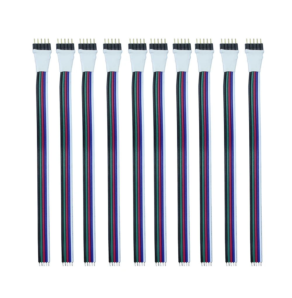 1 шт./лот 5pin коннектор RGBW Мужской Удлинительный кабель провод шнур для SMD 5050 RGBW/RGBWW