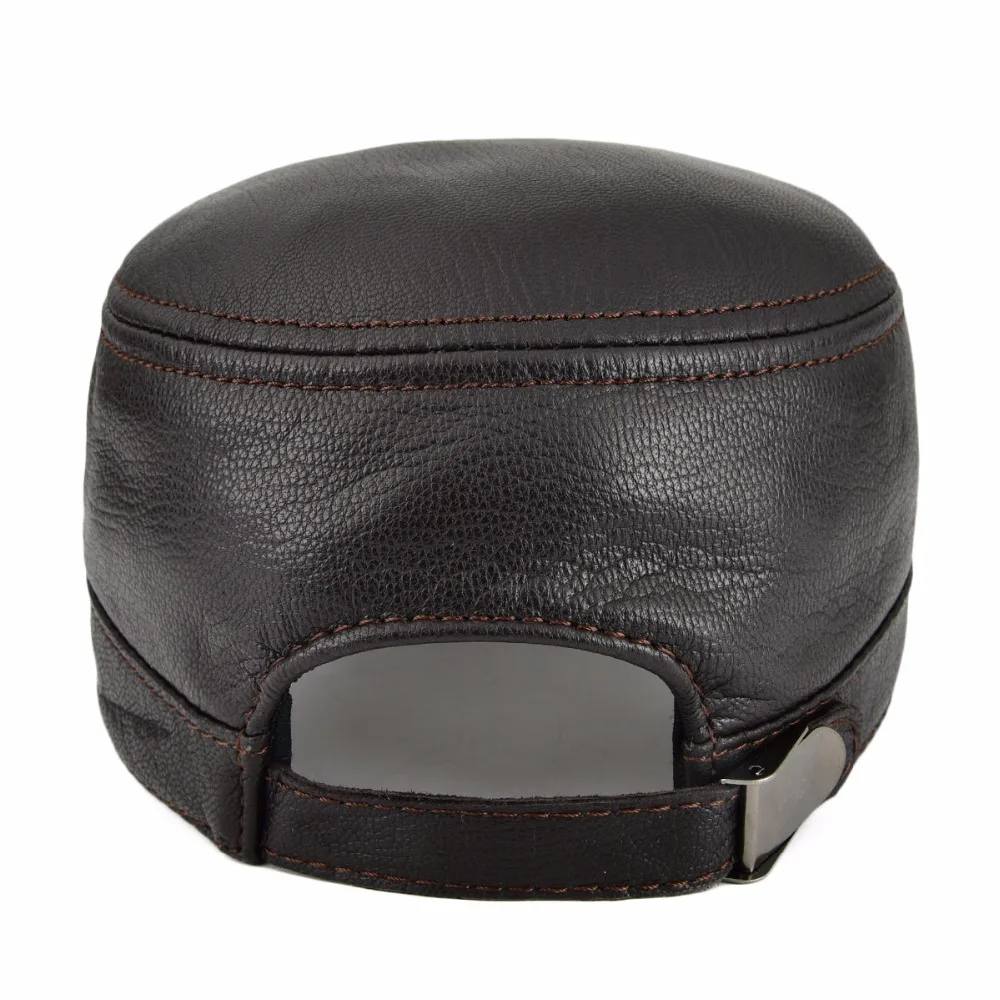 VOBOOM натуральная кожа весна осень Мужчины Женщины плоский верх кепка