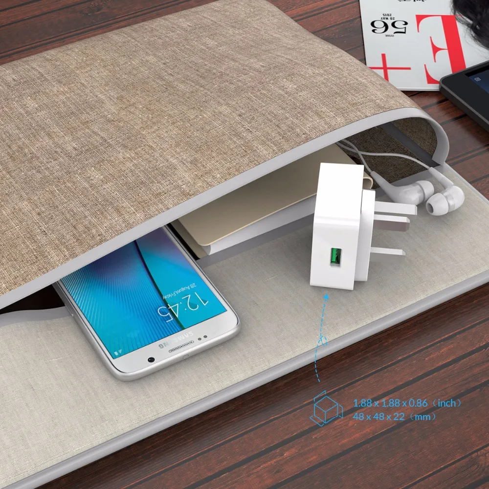 ORICO QC зарядное устройство для телефона Quick Charge 3,0 18 Вт Быстрое USB зарядное устройство для iPhone XS samsung S10+ Xiaomi huawei с бесплатным микро USB кабелем