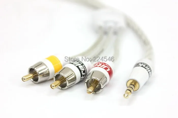 MATRIX mini Ultra link Mini AV штекер для аудио + композитный видеокабель 3 5 мм до 3RCA кабель 10