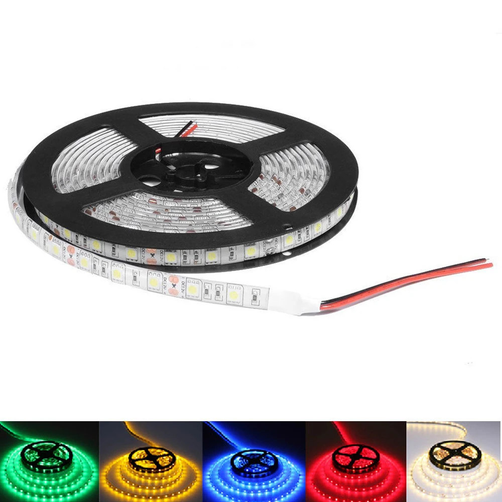 Светодиодный светильник rgb 12 в 1 м 5 5050 smd светодиодов non/ip65 Водонепроницаемый