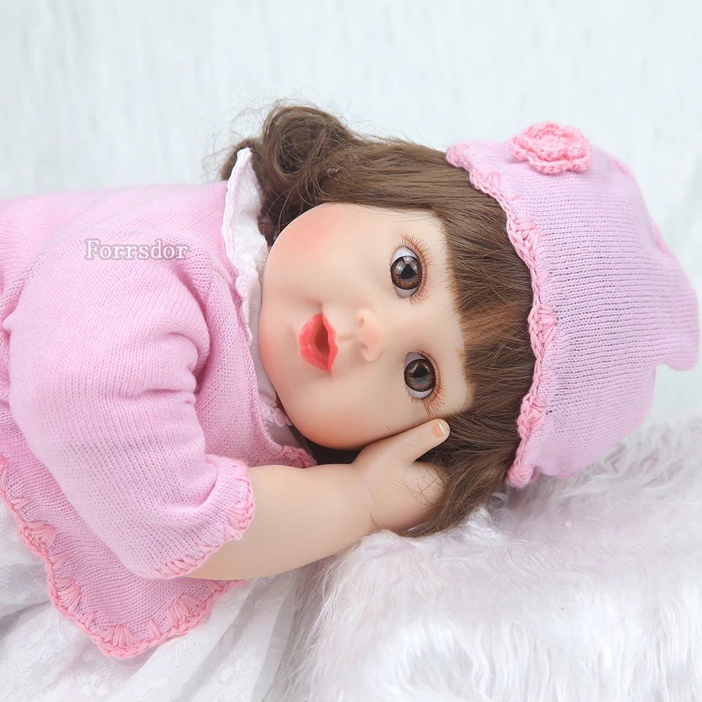Реалистичная силиконовая кукла реборн для новорожденных девочек маленькая