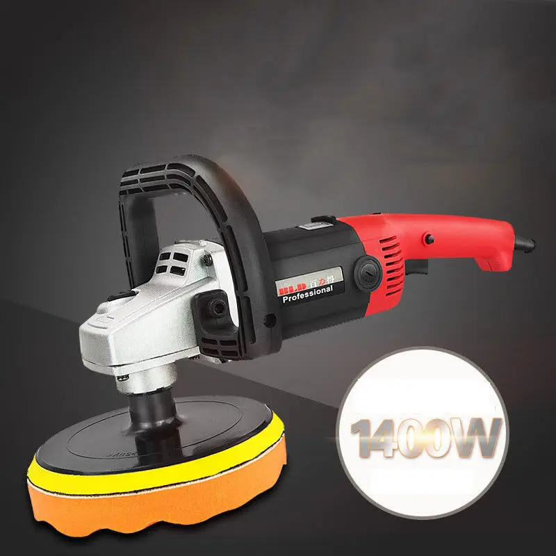 220V 1400W Car Polisher Furniture Polishing Waxing Machine Adjustable-speed | Portable Lighting Accessories
