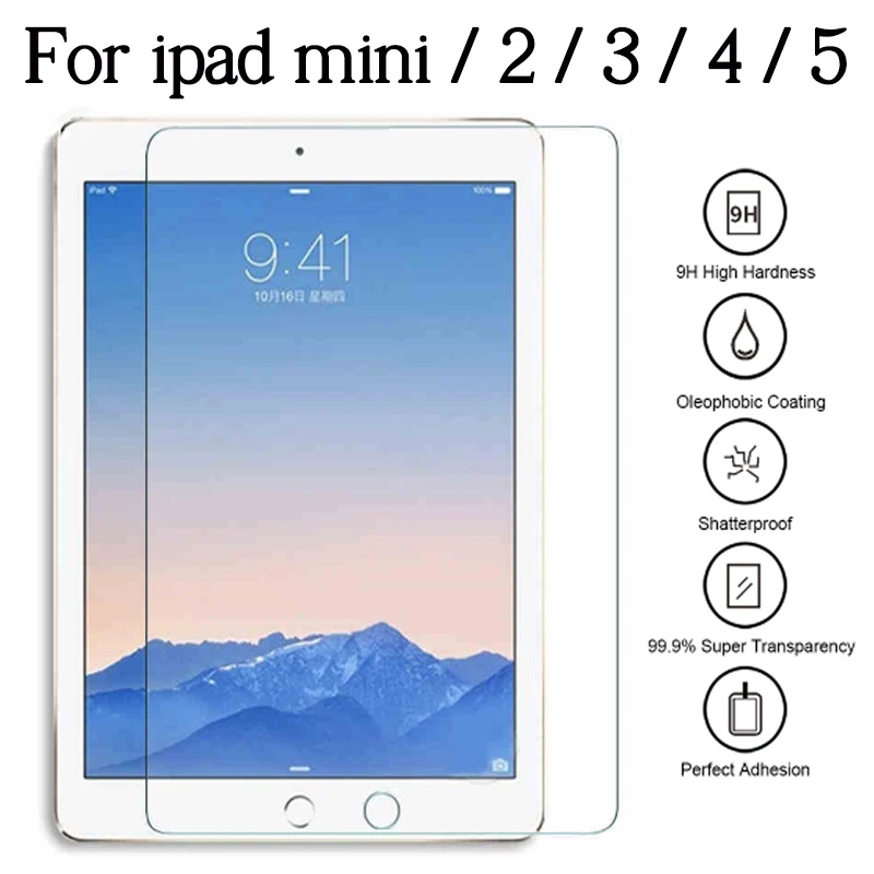 

Protective Glass For Apple IPad Mini 2 3 4 5 7.9 inch Screen Protector i pad Mini2 Mini3 Mini4 Mini5 7.9inch Tempered Glas Film