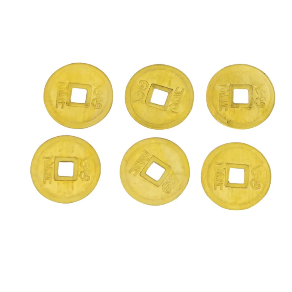 6 шт./компл. Золотой фэн шуй медные монеты для денег улучшения удачи|coin operated arcade