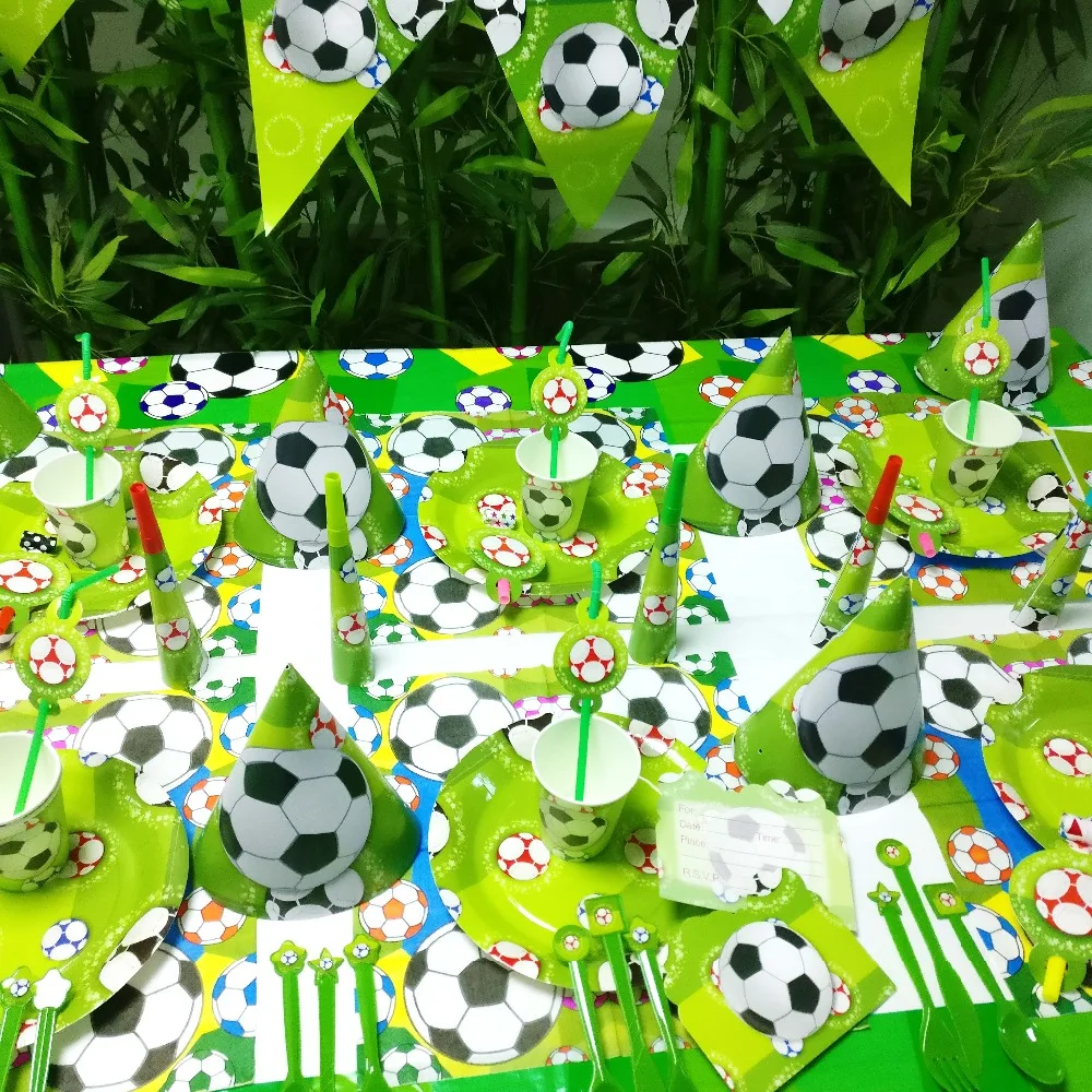 Футбольное движение детские украшения для дня рождения Детская одноразовая