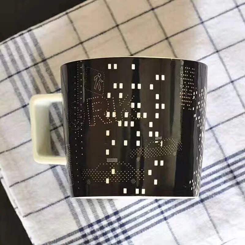 Русалка Керамика кружка классический Time Square Ограниченная серия черного и