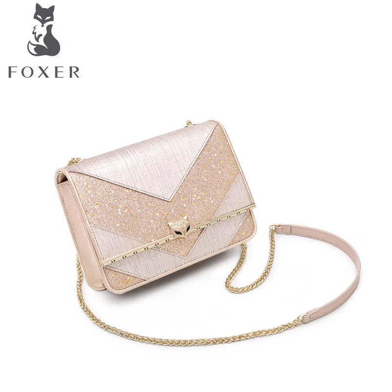 FOXER 2019 Новая корейская модная сумка на плечо Повседневная мессенджер цепочке